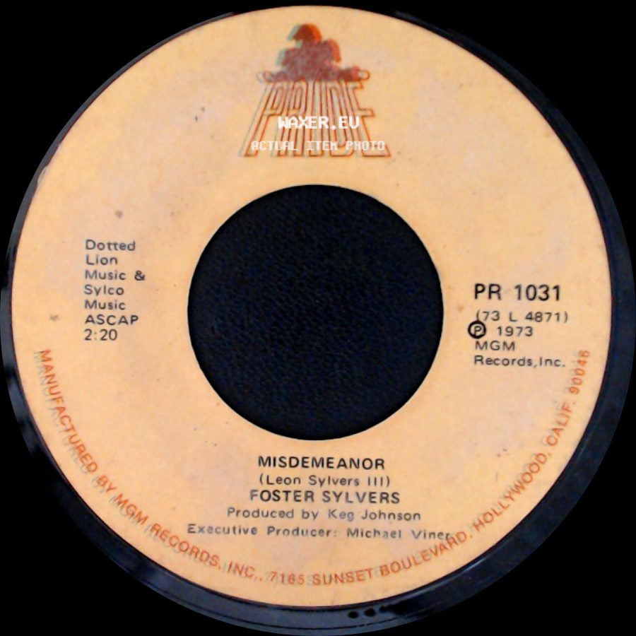 The Sylvers / Foster Sylvers - So Close / Misdemeanor side B