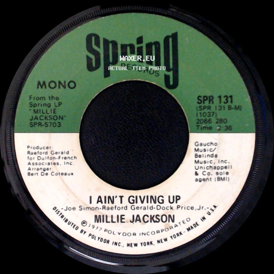 Millie Jackson - I Miss You Baby / I Ain't Giving Up side B