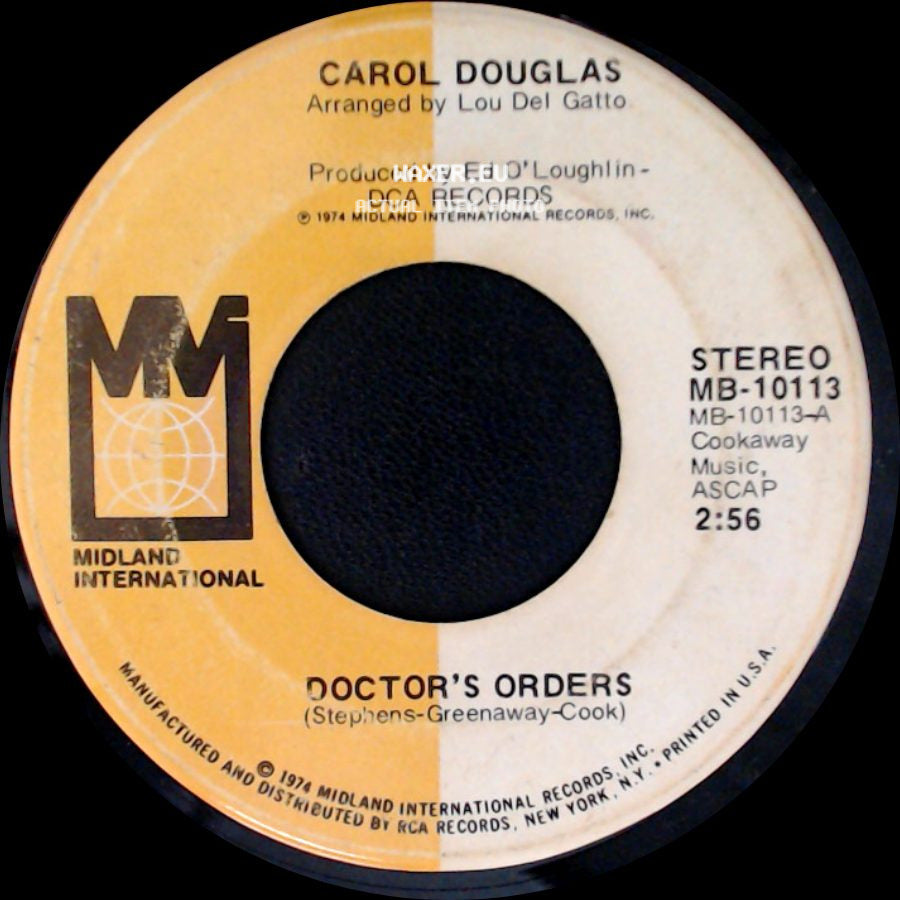Carol Douglas - Baby Don't Let This Good Love Die / Doctor's Orders side B