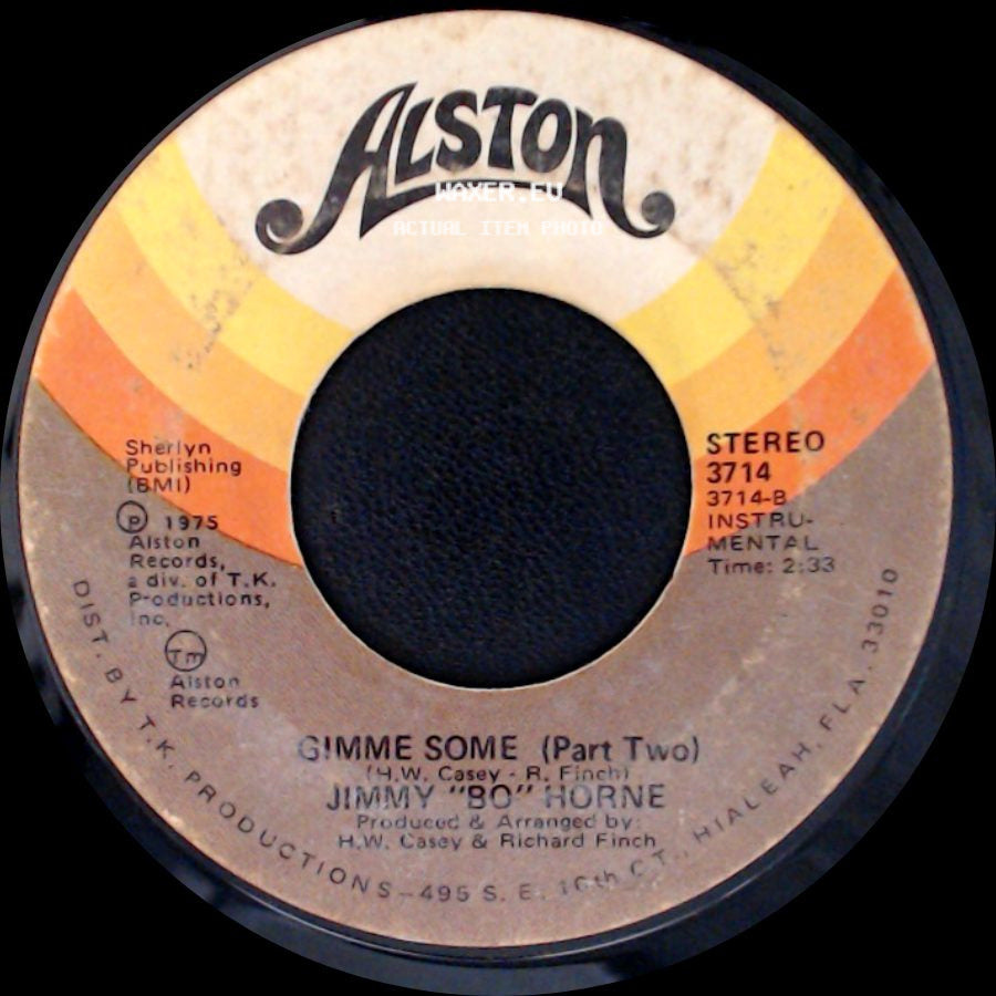 Jimmy "Bo" Horne - Gimme Some (Part One) / Gimme Some (Part Two) side B