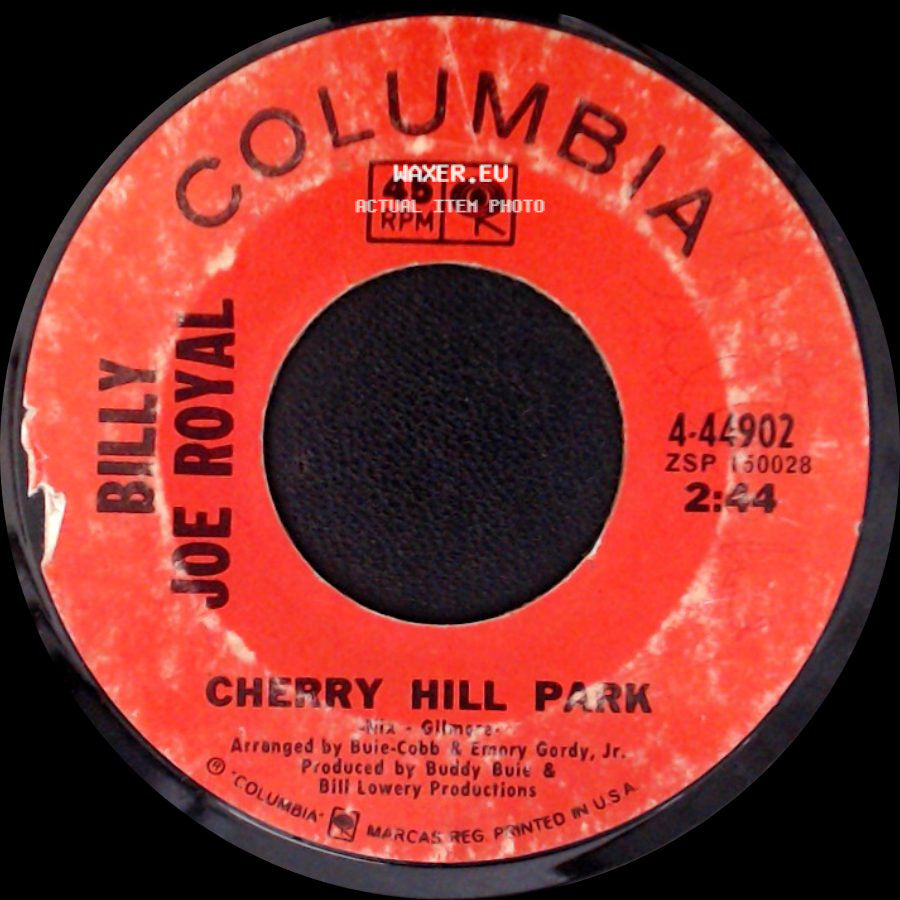 Billy Joe Royal - Helping Hand / Cherry Hill Park side B
