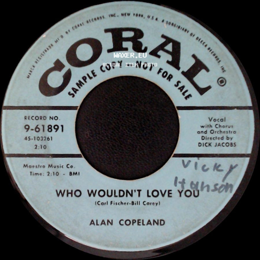 Alan Copeland - Who Wouldn't Love You / Dream Of You side A