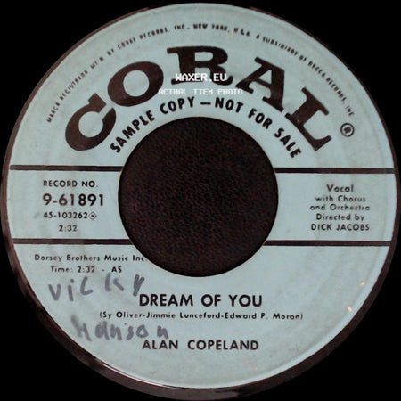 Alan Copeland - Who Wouldn't Love You / Dream Of You side B