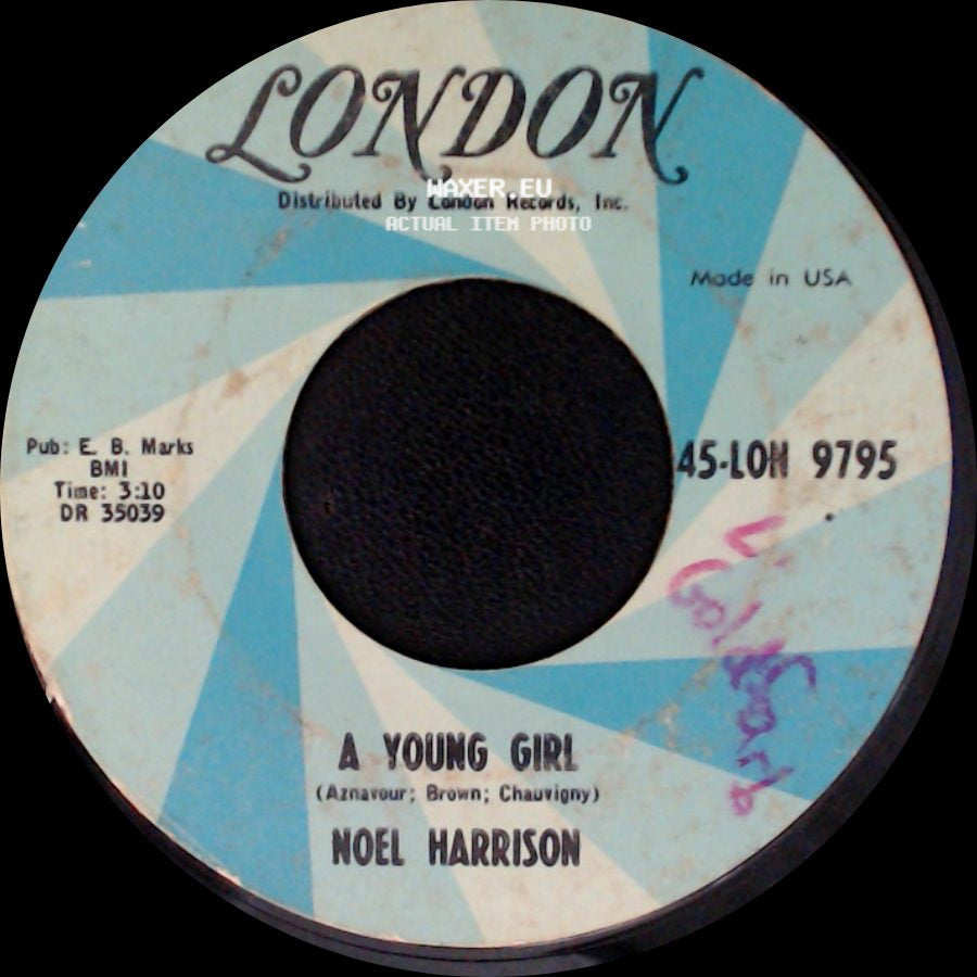 Noel Harrison - The Future Mrs. 'awkins / A Young Girl side B