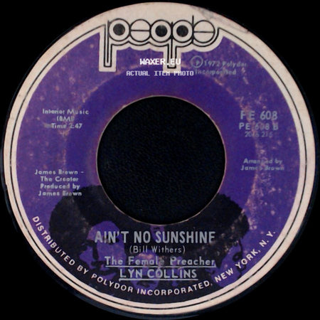 Lyn Collins - Think (About It) / Ain't No Sunshine side B