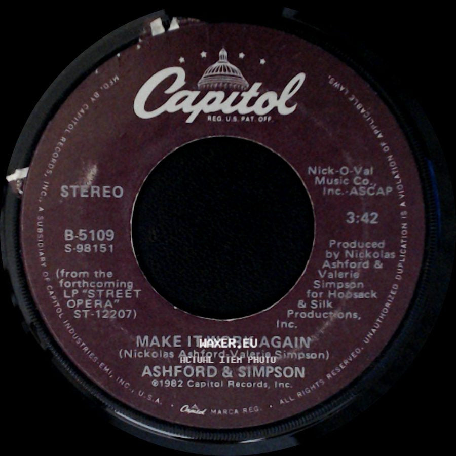 Ashford & Simpson - Street Corner / Make It Work Again side B