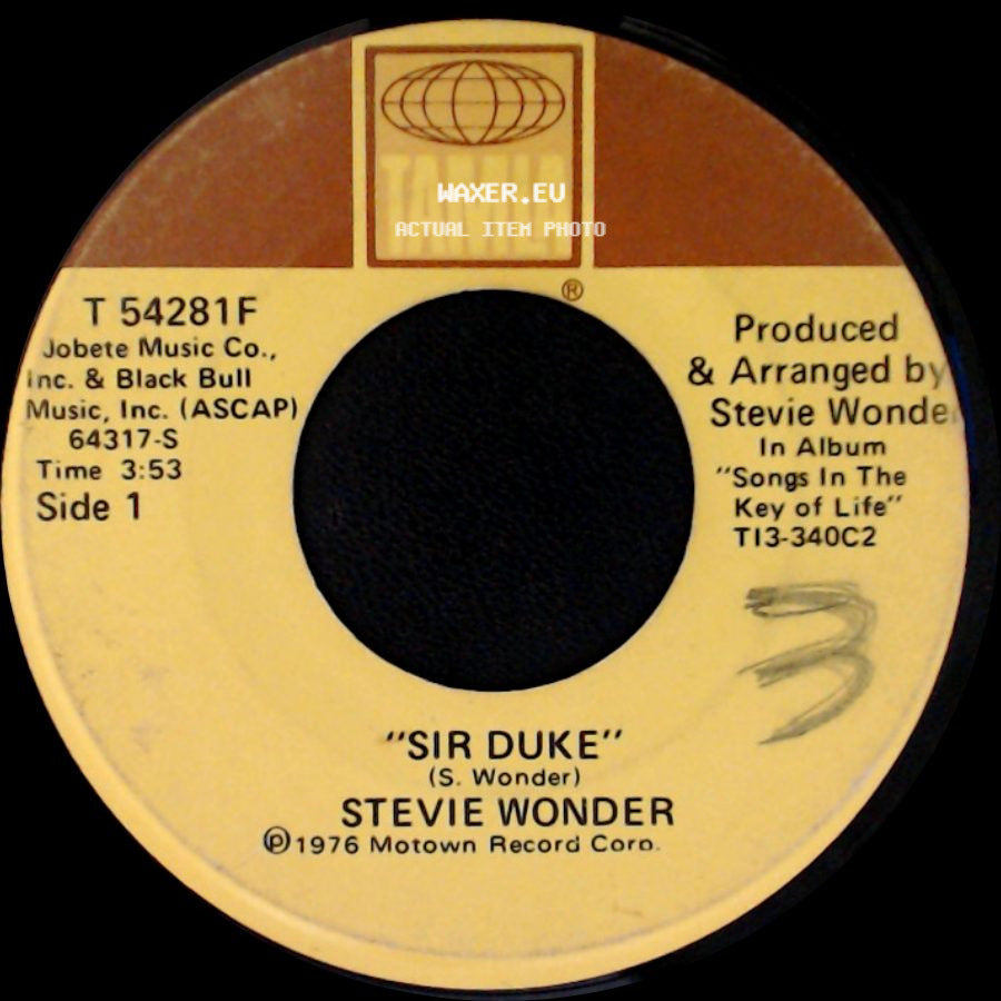 Stevie Wonder - Sir Duke / He's Misstra Know-It-All side A