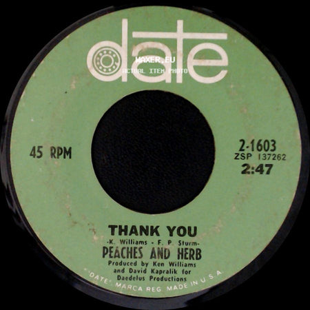 Peaches And Herb - Thank You / United side A