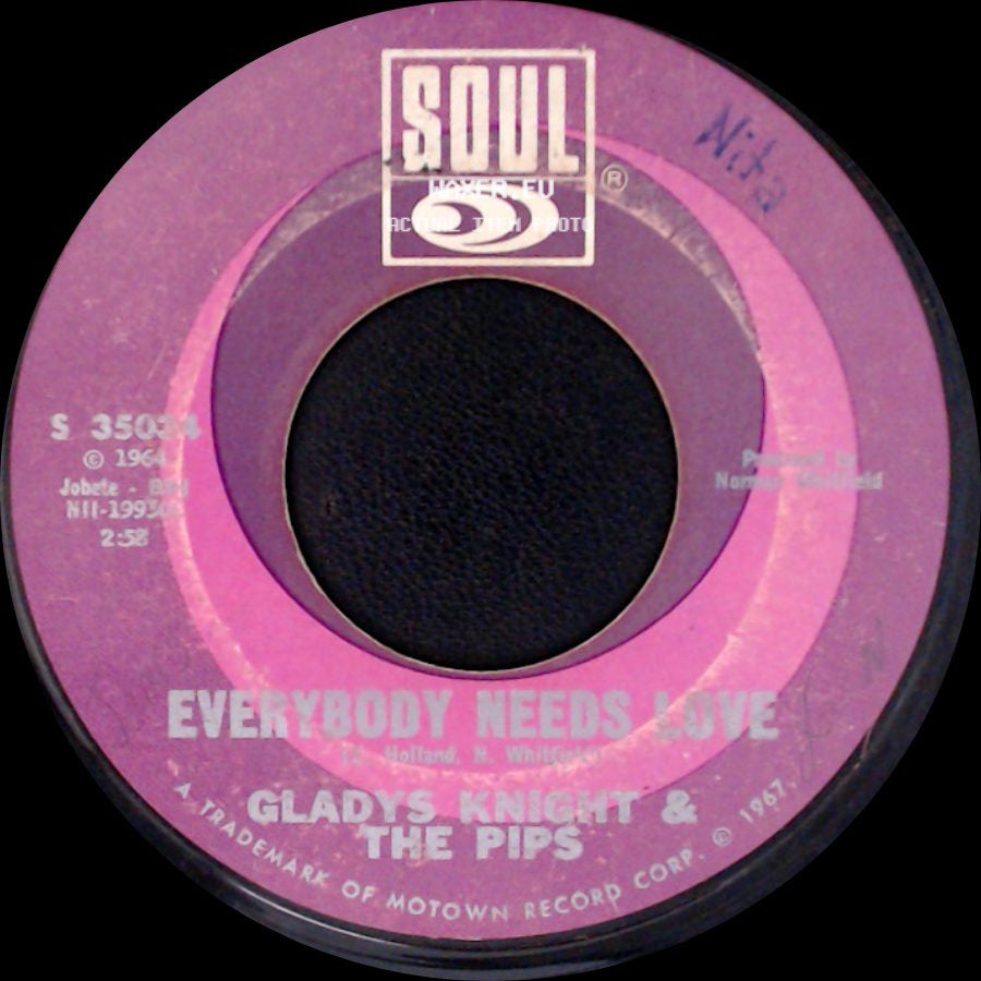 Gladys Knight & The Pips - Stepping Closer To Your Heart / Everybody Needs Love side B