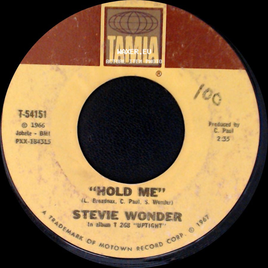 Stevie Wonder - "I Was Made To Love Her" / Hold Me side B