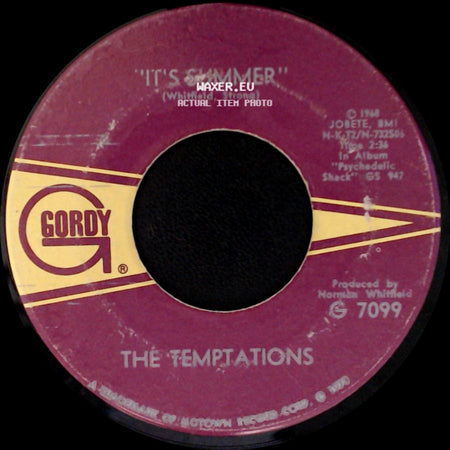 The Temptations - Ball Of Confusion (That's What The World Is Today) / It's Summer side B