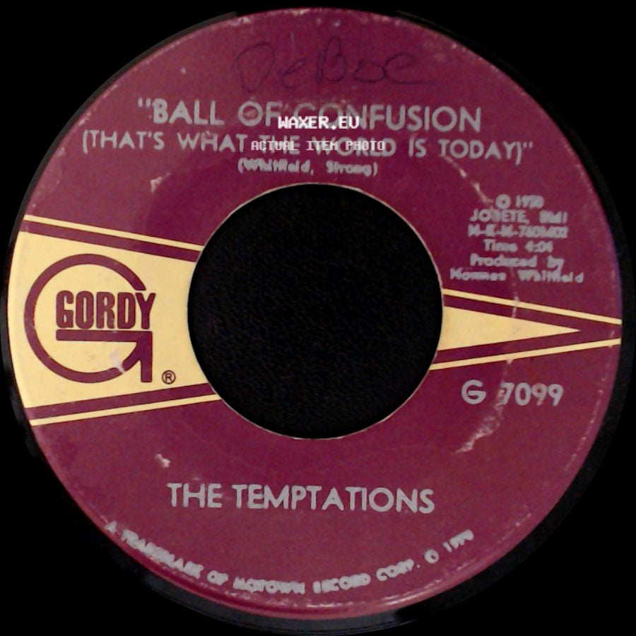 The Temptations - Ball Of Confusion (That's What The World Is Today) / It's Summer side A