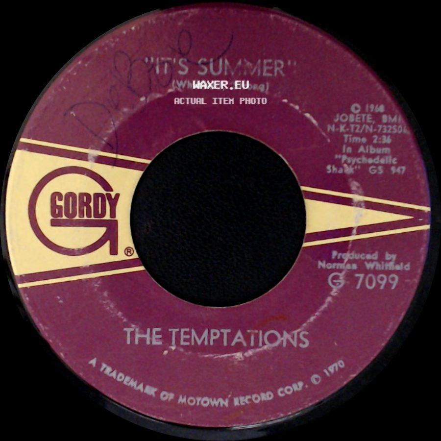 The Temptations - Ball Of Confusion (That's What The World Is Today) / It's Summer side B