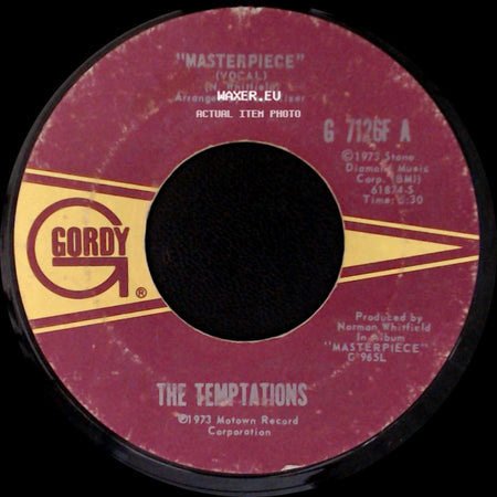 The Temptations - Masterpiece (Instrumental) / Masterpiece side B