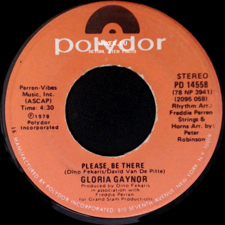 Gloria Gaynor - Anybody Wanna Party? / Please, Be There side B