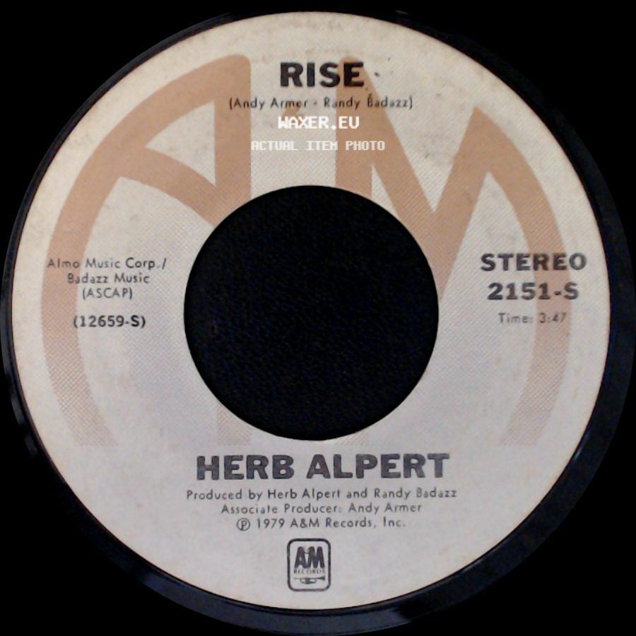 Herb Alpert - Aranjuez (Mon Amour) / Rise side B