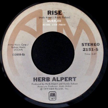 Herb Alpert - Aranjuez (Mon Amour) / Rise side B