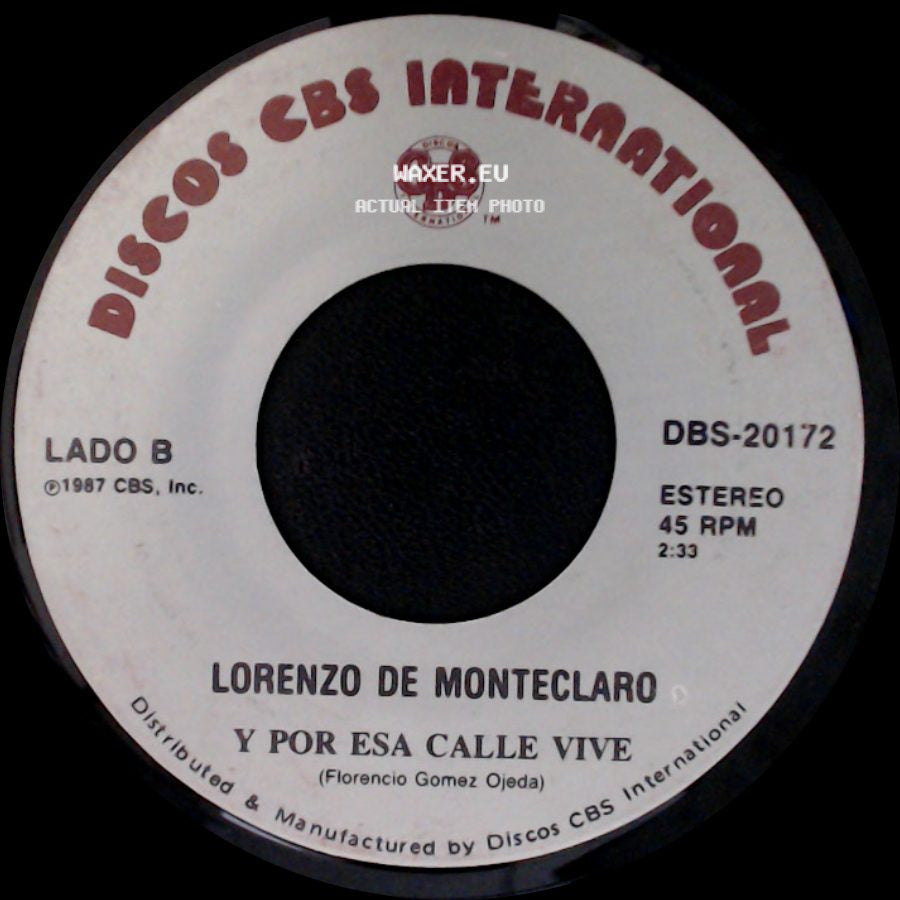 Lamberto Quintero / Lorenzo De Monteclaro - Lorenzo De Monteclaro / Y Por Esa Calle Vive side B