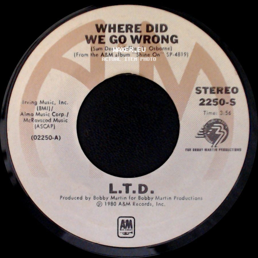 L.T.D. - Stand Up L.T.D. / Where Did We Go Wrong side B