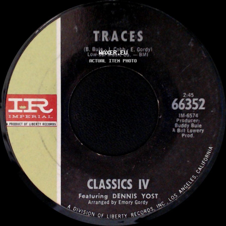Classics Iv Featuring Dennis Yost - Traces / Mary, Mary / Row Your Boat side A