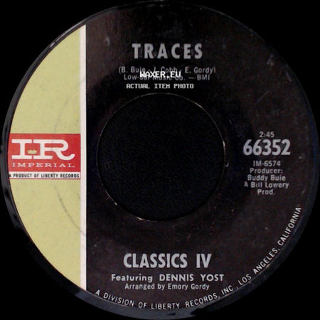 Classics Iv Featuring Dennis Yost - Traces / Mary, Mary / Row Your Boat side A