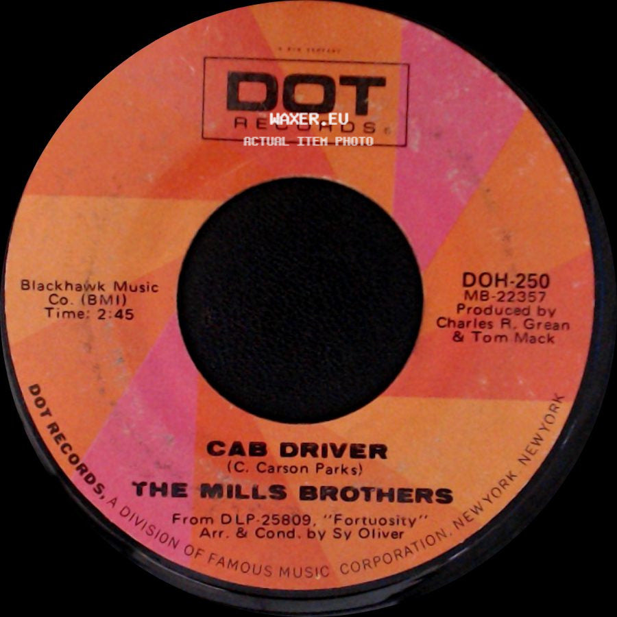 The Mills Brothers - My Shy Violet / Cab Driver side B