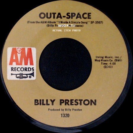 Billy Preston - Outa-Space / I Wrote A Simple Song side A