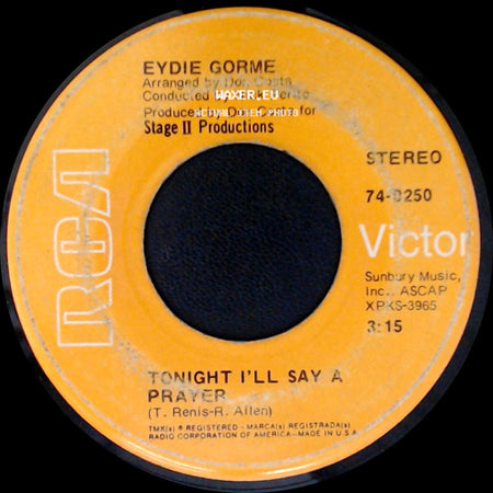 Eydie Gorme - Tonight I'll Say A Prayer / Wild One side A