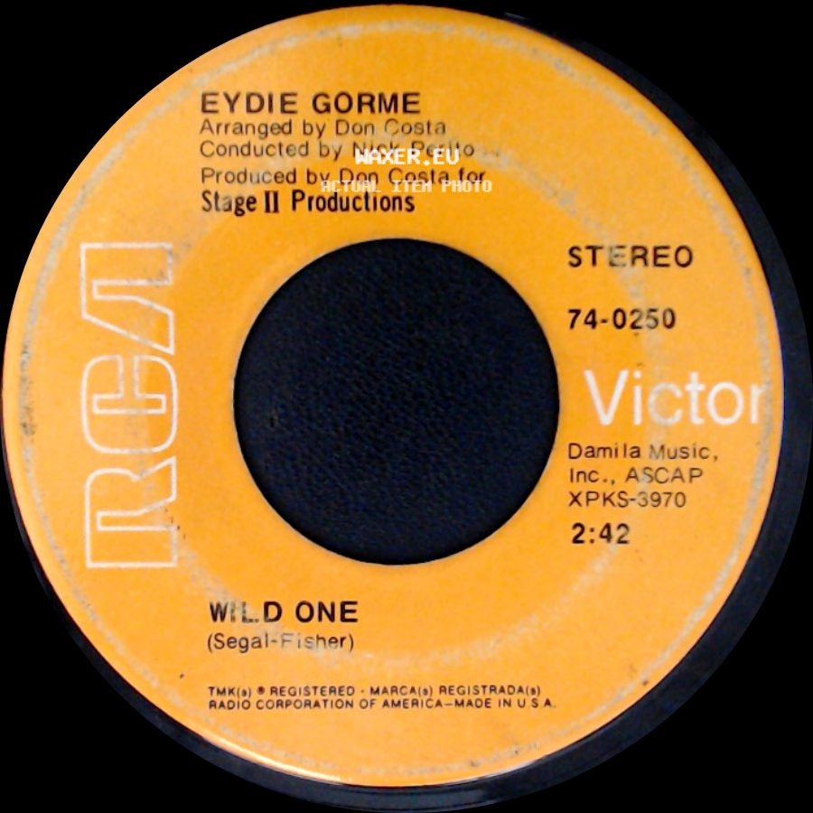 Eydie Gorme - Tonight I'll Say A Prayer / Wild One side B