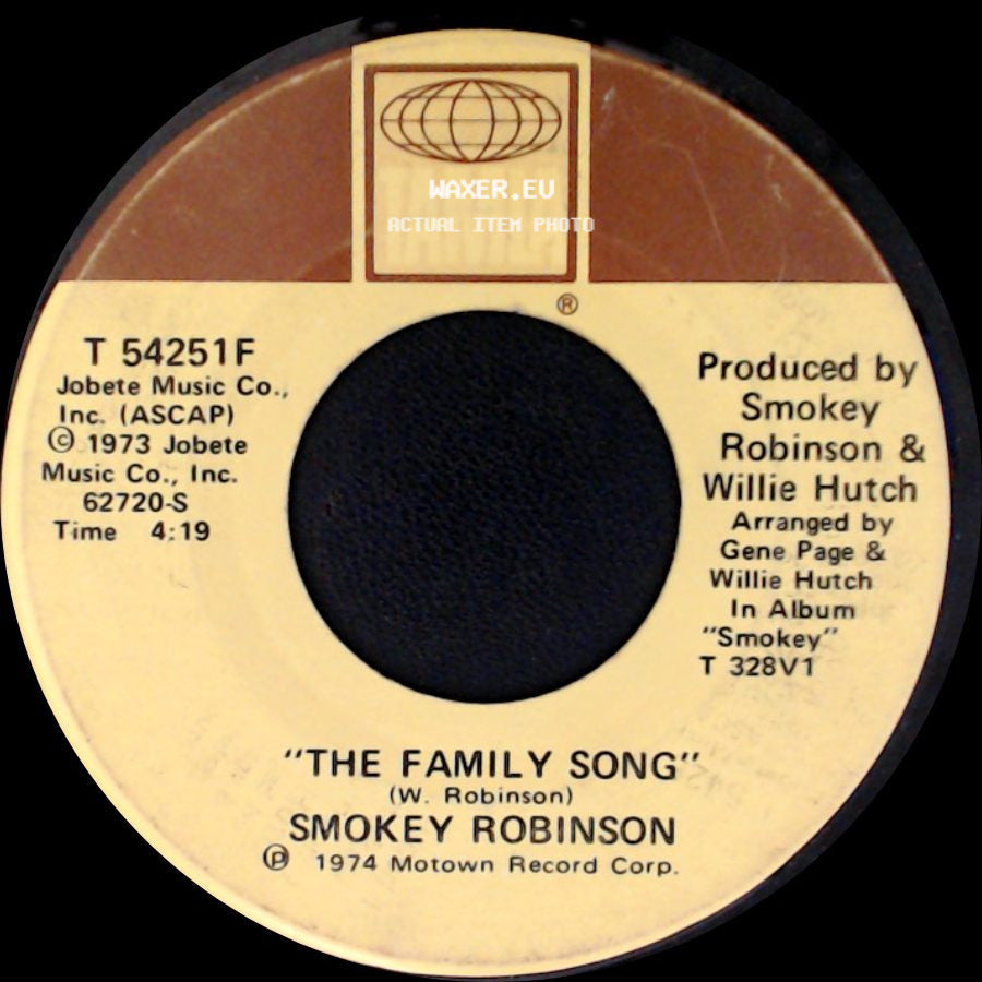 Smokey Robinson - I Am I Am / The Family Song side B