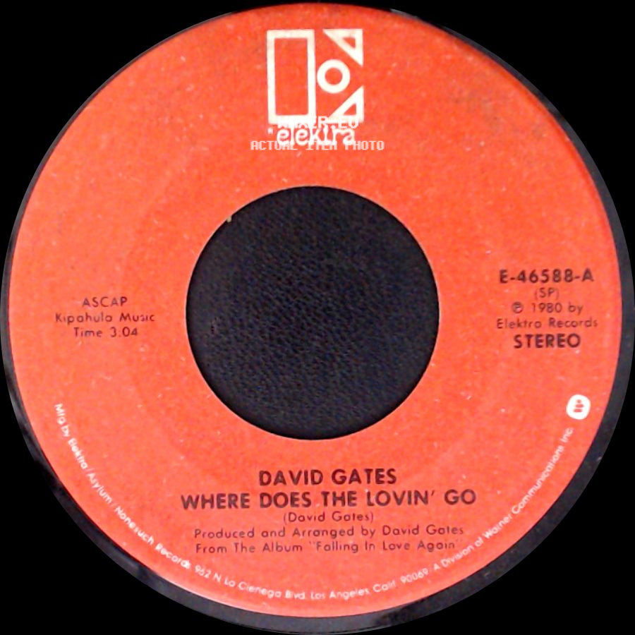 David Gates - Starship Ride / Where Does The Lovin' Go side B