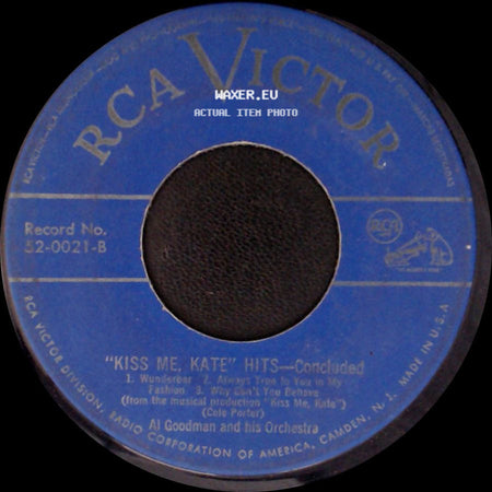 Al Goodman And His Orchestra - "Kiss Me, Kate" Hits—Part 1 / Kiss Me, Kate Hits - Concluded side B