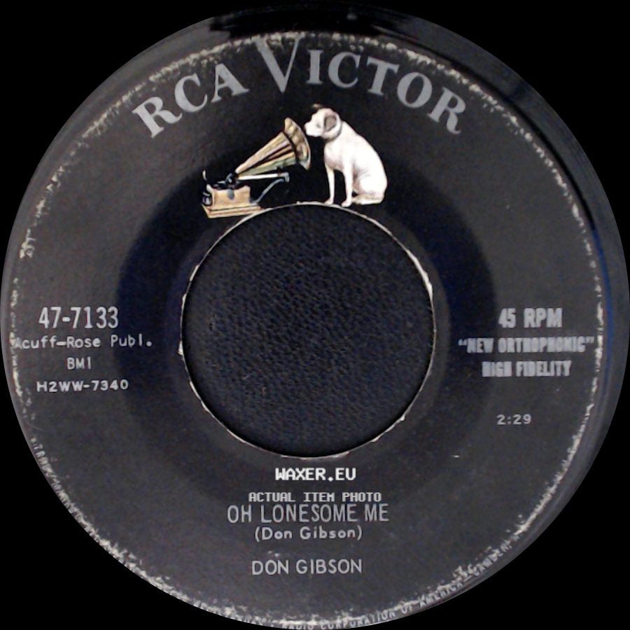 Don Gibson - I Can't Stop Lovin' You / Oh Lonesome Me side B