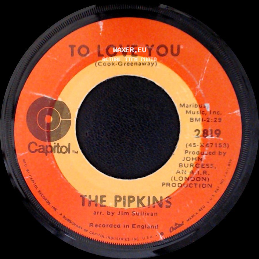 The Pipkins - To Love You / Gimme Dat Ding side A