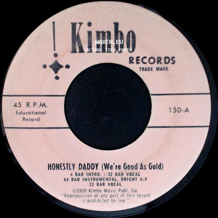 Unknown Artist - Honestly Daddy (We're Good As Gold) / Honestly Daddy (We're Good As Gold) side A
