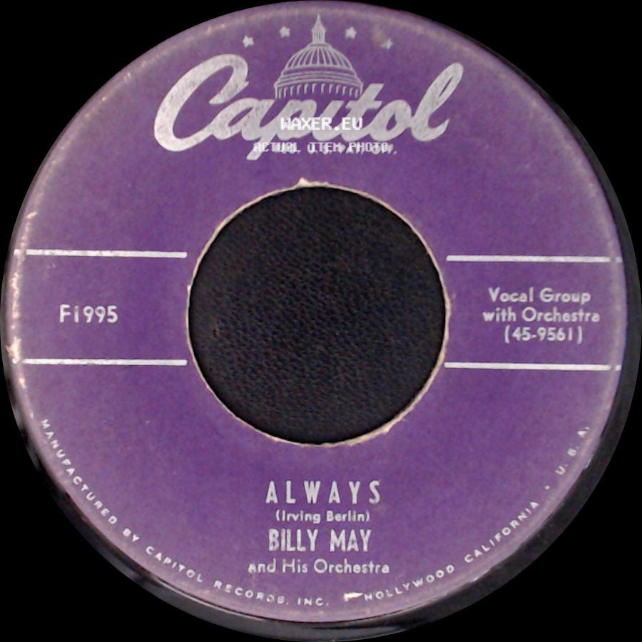 Billy May And His Orchestra - There Is No Greater Love / Always side B