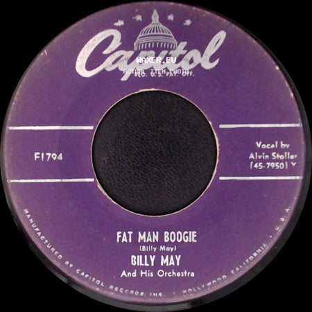 Billy May And His Orchestra - Fat Man Boogie / My Silent Love side A