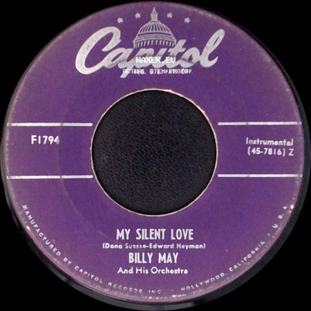Billy May And His Orchestra - Fat Man Boogie / My Silent Love side B