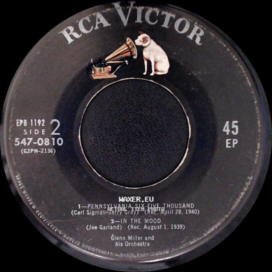 Glenn Miller And His Orchestra - Tuxedo Junction / String Of Pearls / Unknown Title B side B