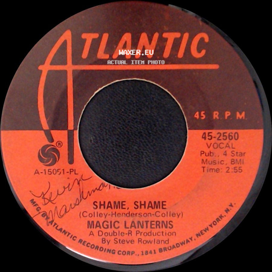 Magic Lanterns - Baby, I Gotta Go Now / Shame, Shame side B