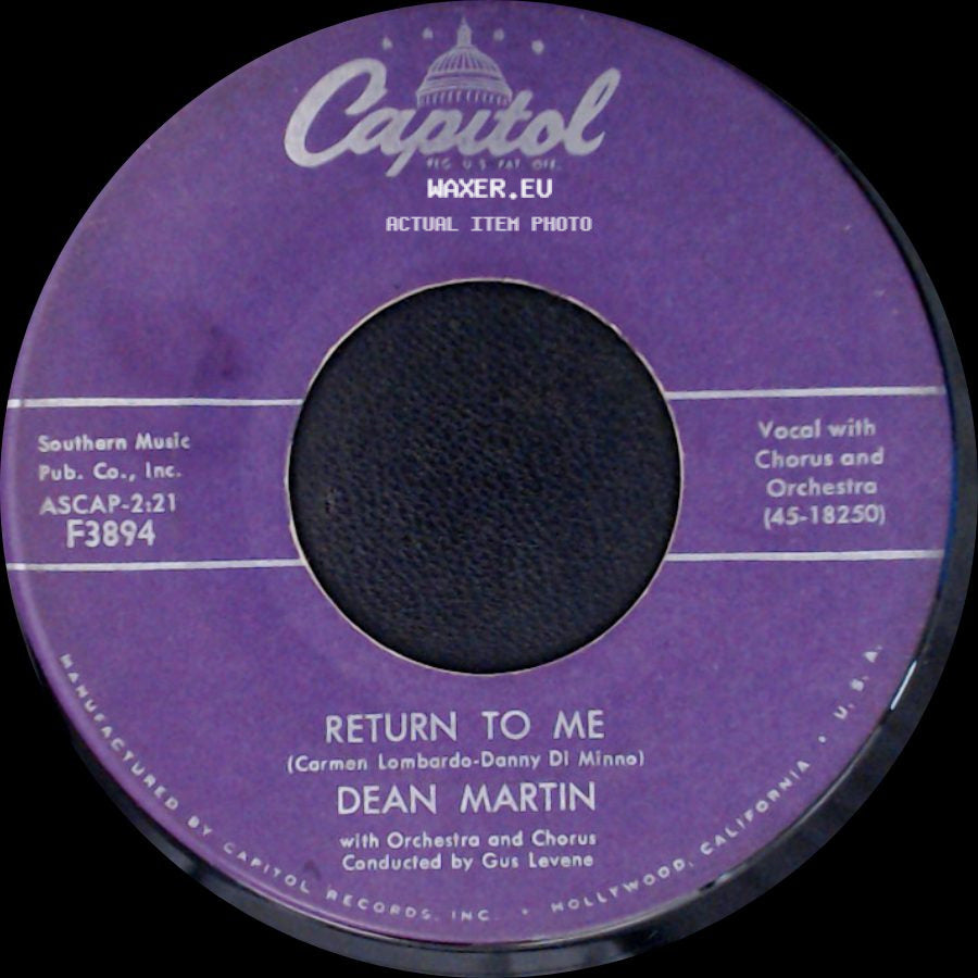 Dean Martin - Return To Me / Forgetting You side A