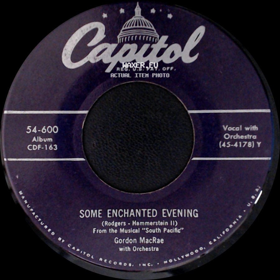 Margaret Whiting / Gordon Macrae - A Wonderful Guy / Some Enchanted Evening side B