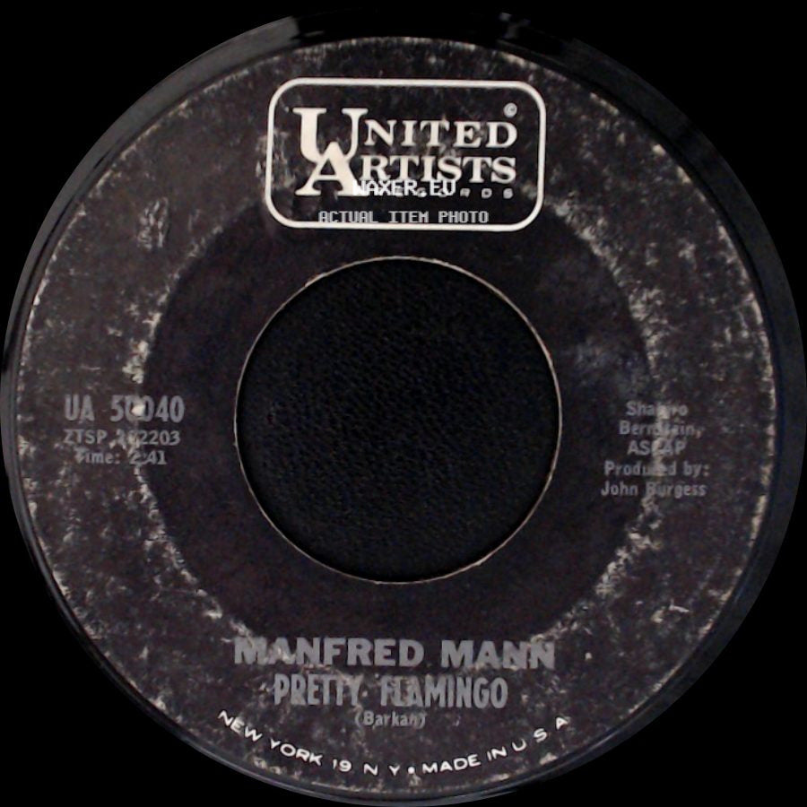 Manfred Mann - You're Standing By / Pretty Flamingo side B