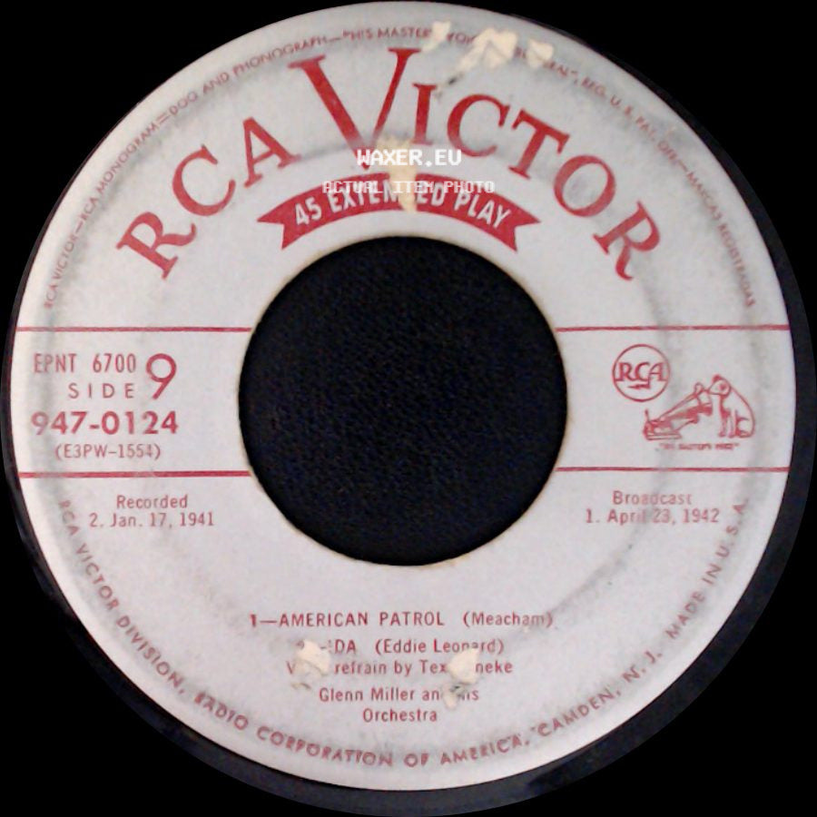 Glenn Miller And His Orchestra - American Patrol / Linda / 1--Flagwaver / 2--One O'clock Jump side A