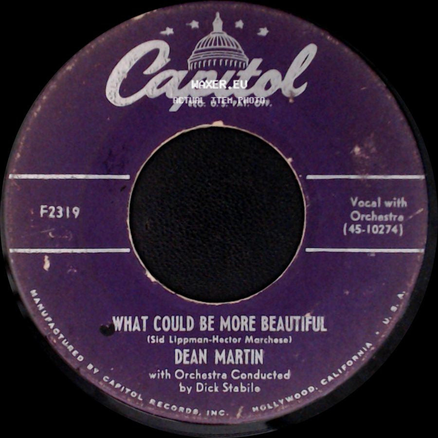 Dean Martin - Kiss / What Could Be More Beautiful side B