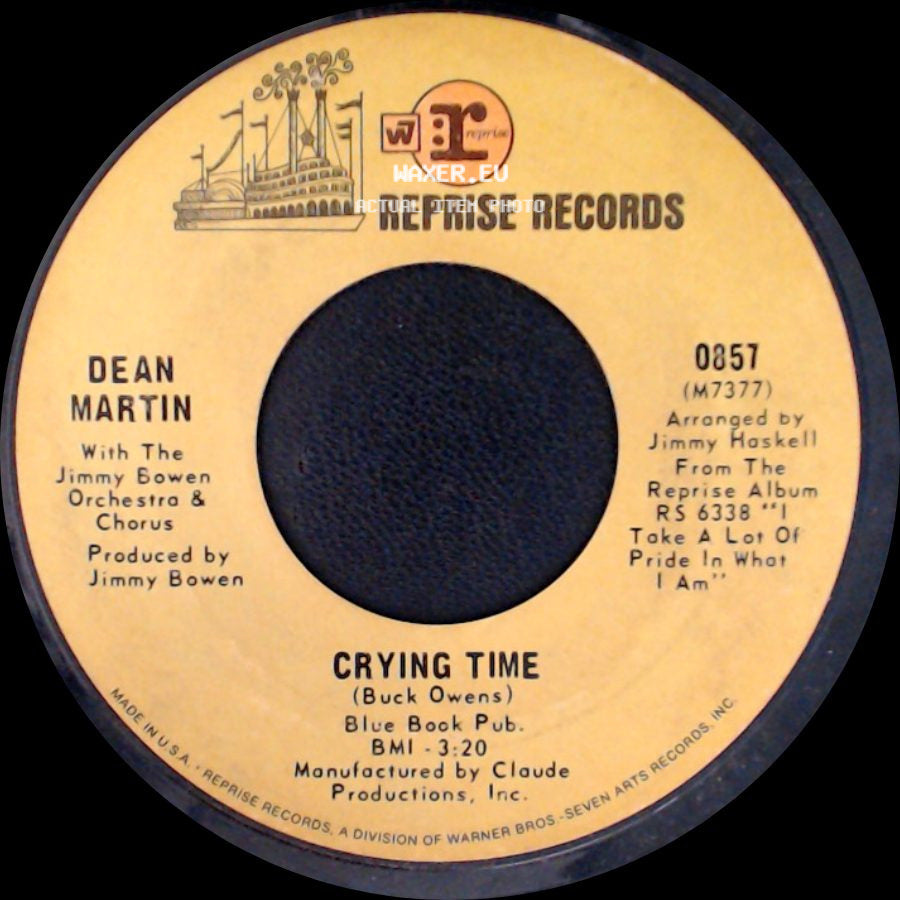 Dean Martin - Crying Time / One Cup Of Happiness (And One Peace Of Mind) side A
