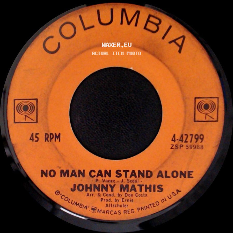 Johnny Mathis - No Man Can Stand Alone / Every Step Of The Way side A