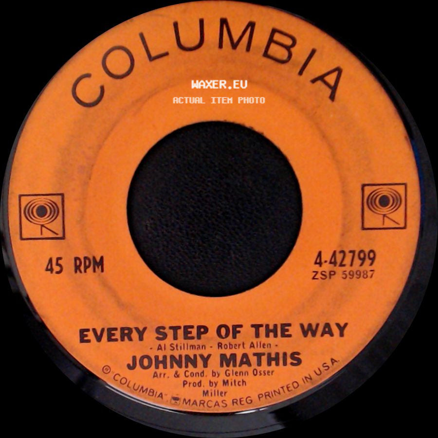Johnny Mathis - No Man Can Stand Alone / Every Step Of The Way side B