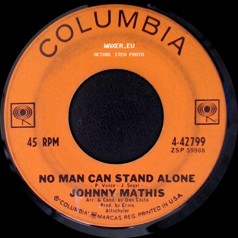 Johnny Mathis - No Man Can Stand Alone / Every Step Of The Way side A