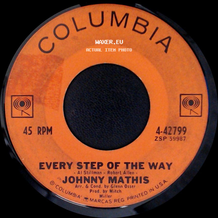 Johnny Mathis - No Man Can Stand Alone / Every Step Of The Way side B